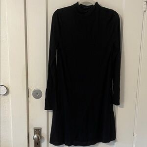 ATM Anthony Thomas Melillo Elegant Black Long Sleeve Dress